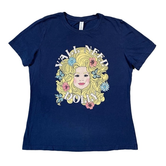 Bella Canvas Tops - Y’all Need Dolly Graphic Sparkly T-shirt